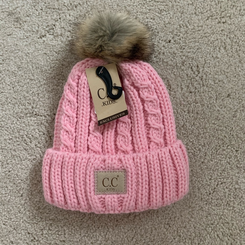 Pale Pink Kids Hat